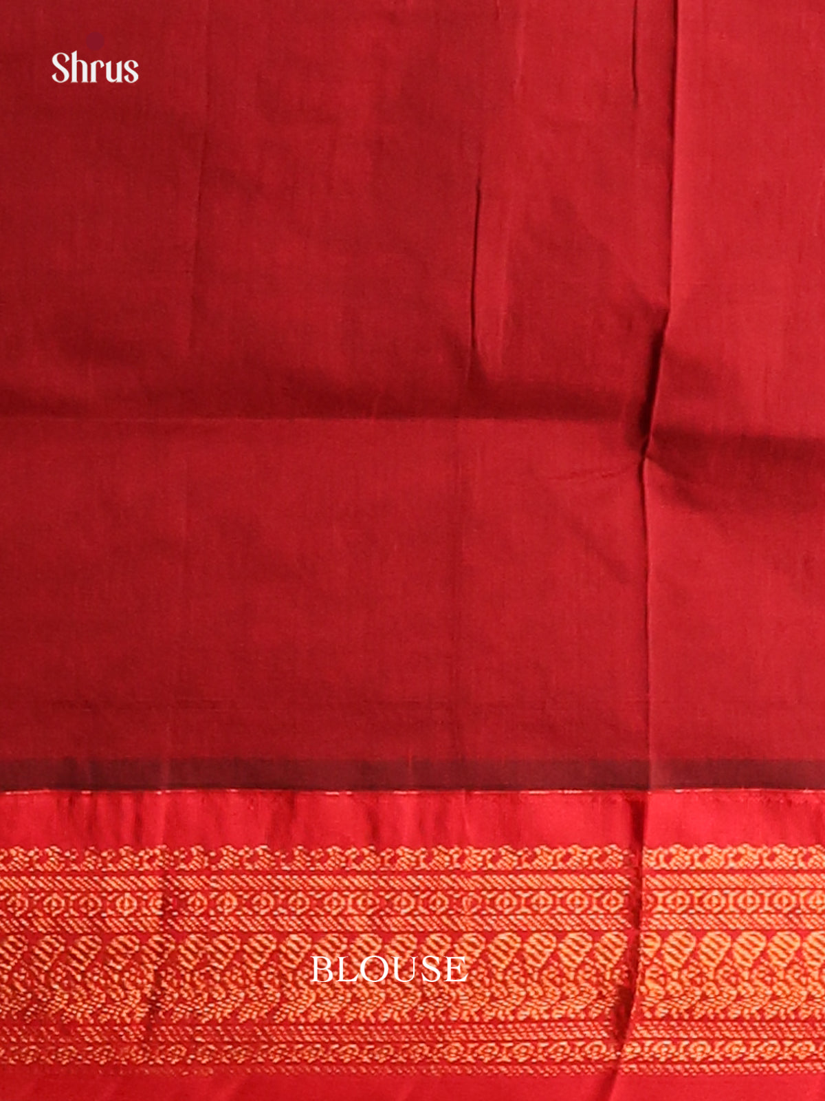 Pretty Mustard Kalyani Cotton Saree with Red Zari Pallu, Buttas & Zari Border - Shop on Shrus.com