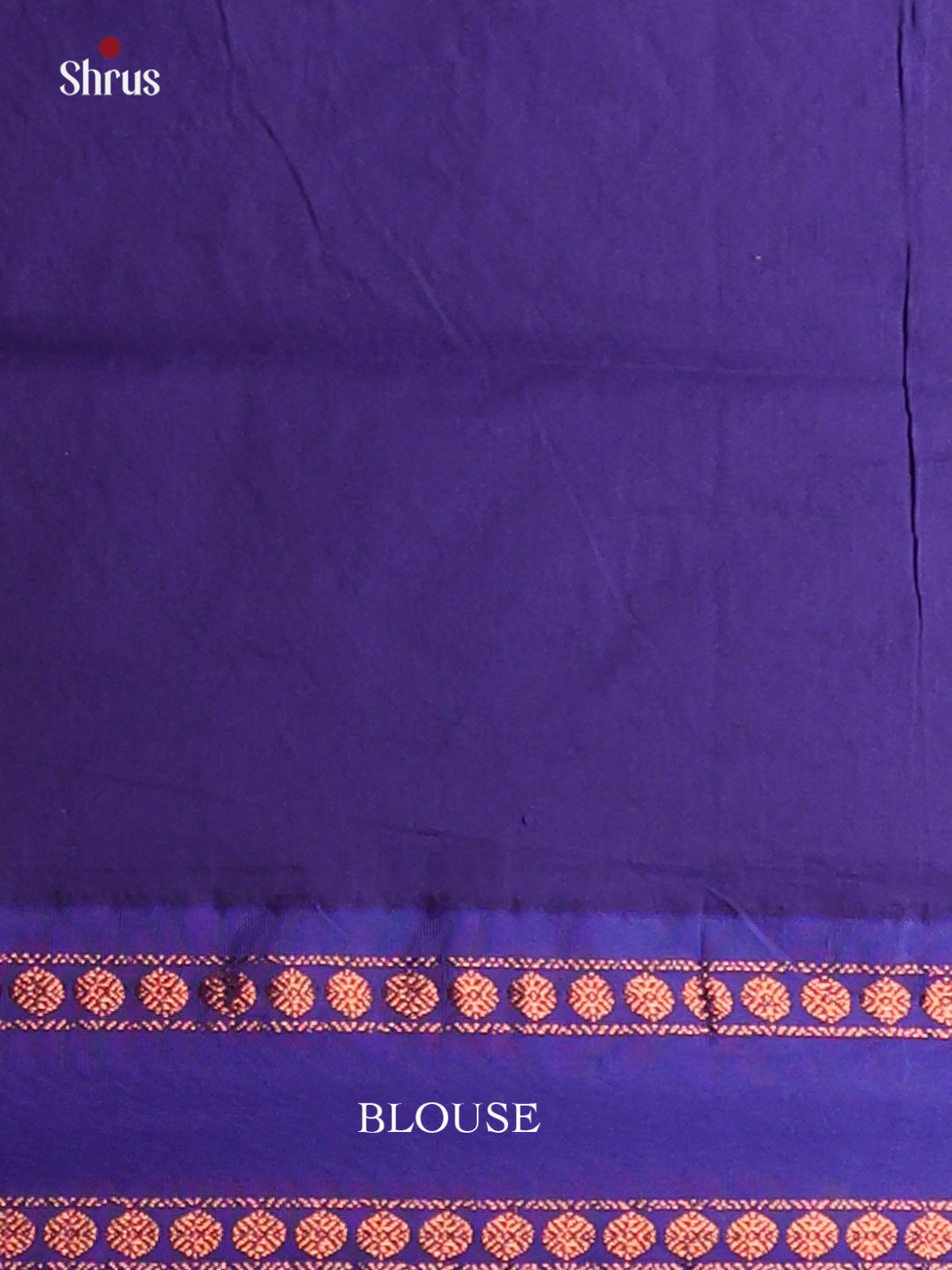 Pretty Beige Kalyani Cotton Saree with Blue Zari Pallu & Rettaipet Zari Border - Shop on Shrus.com