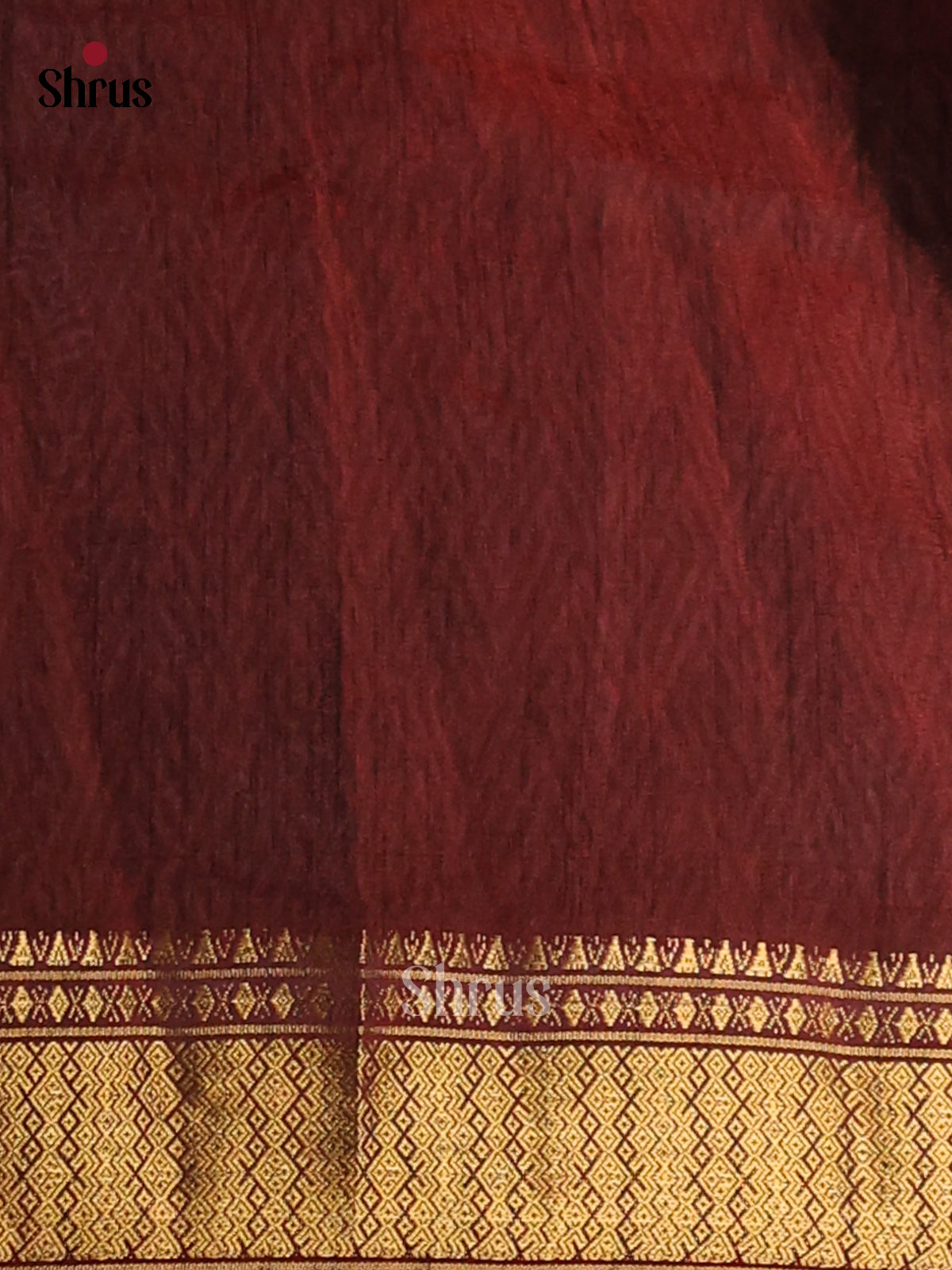 Red & Maroon - Semi Patola Saree - Shop on Shrus.com