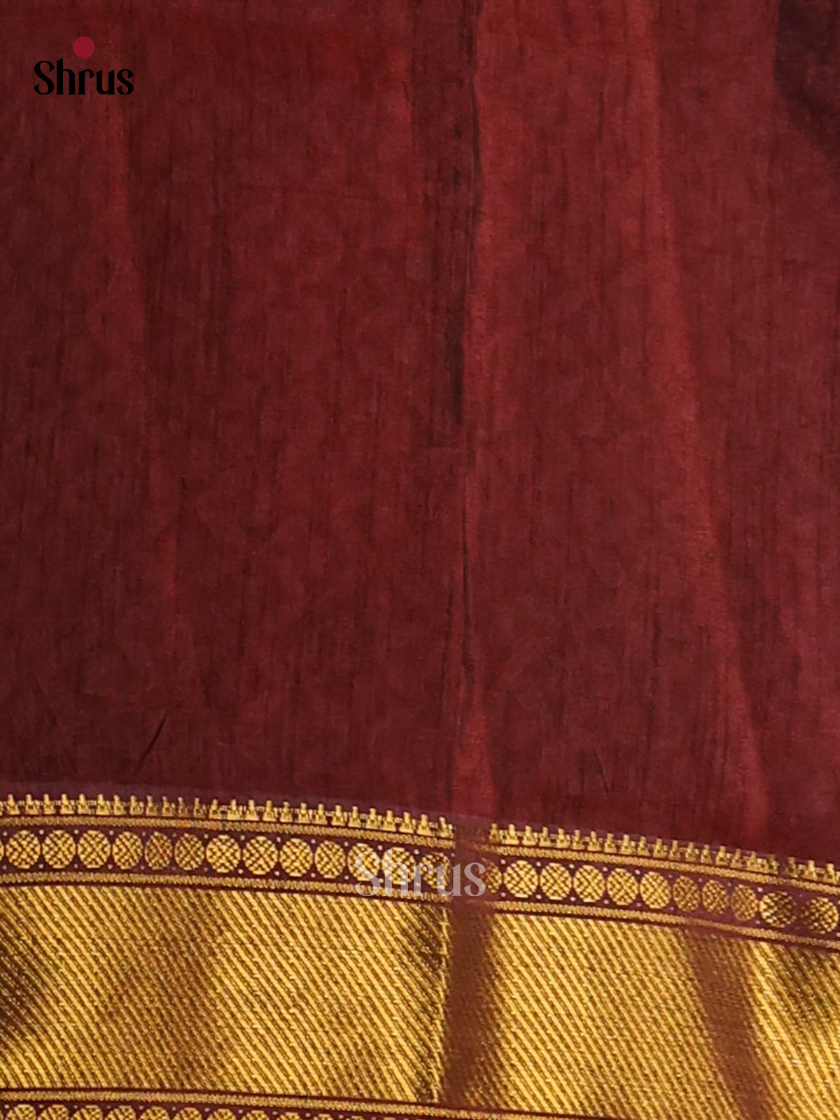 Red & Maroon- Semi Patola Saree - Shop on Shrus.com