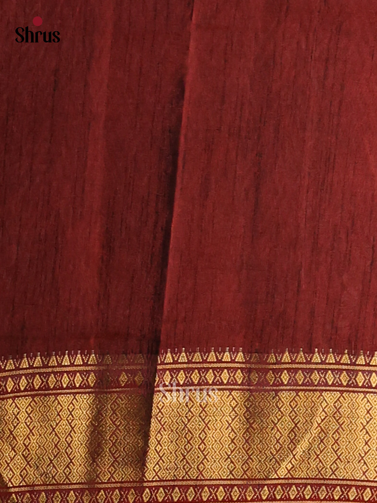 Red & Maroon- Semi Patola Saree - Shop on Shrus.com