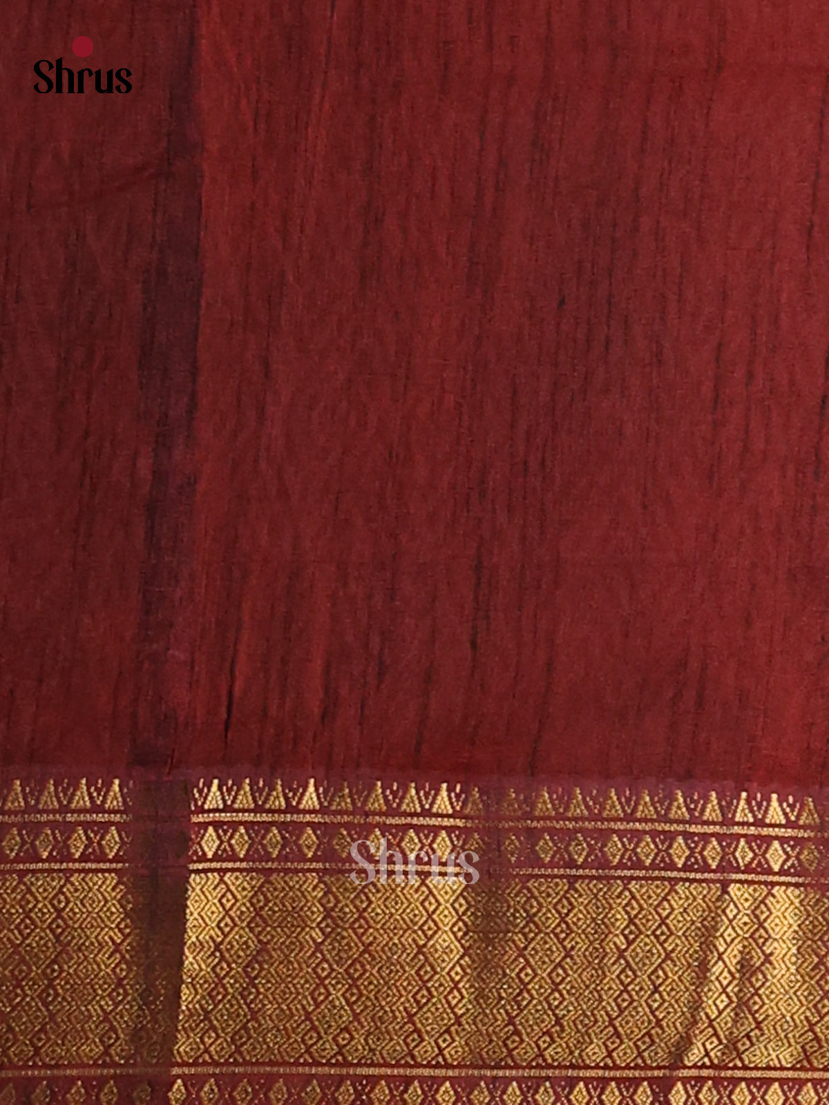 Red with Maroon- Semi Patola Saree - Shop on Shrus.com