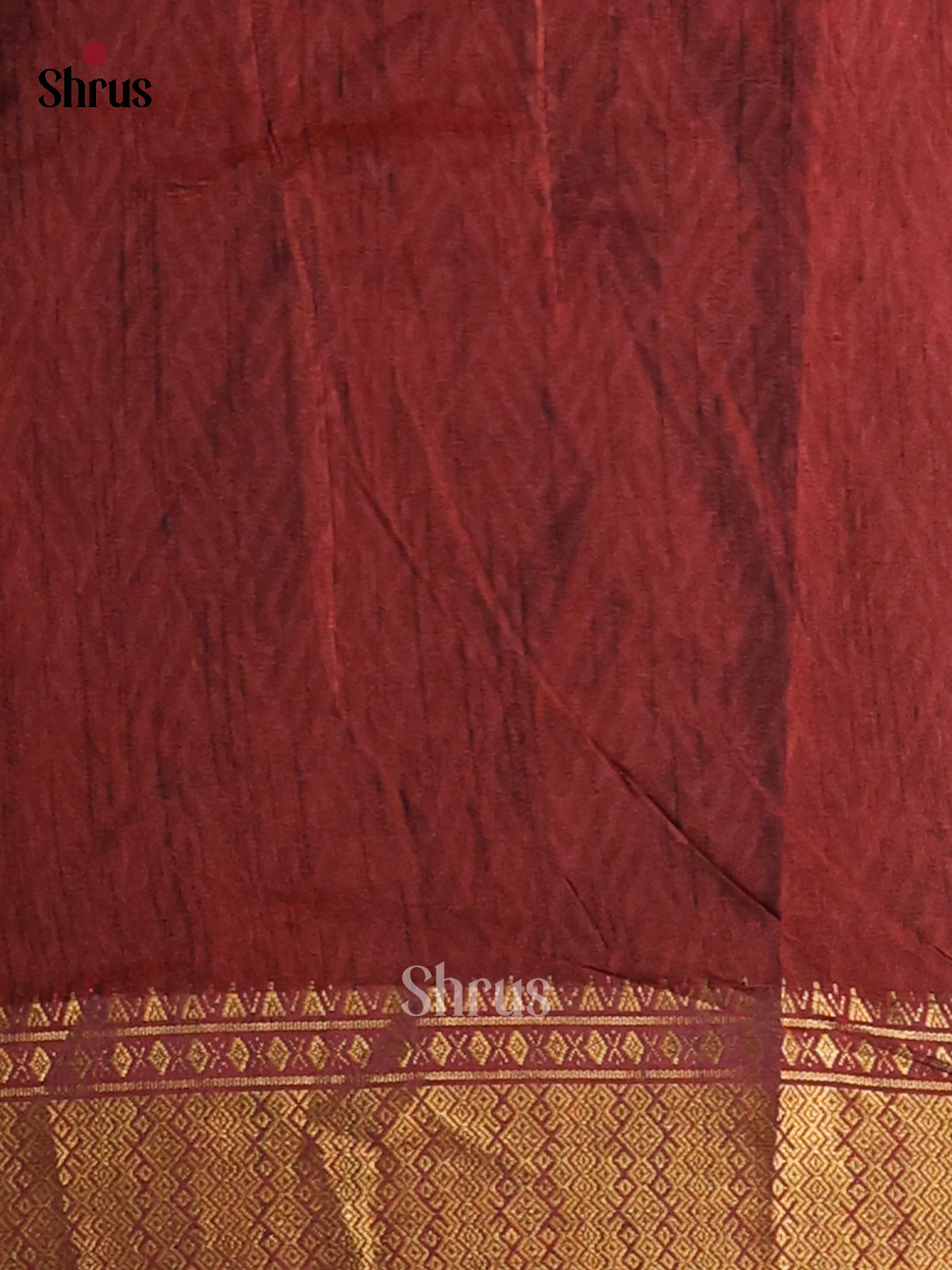 Red with Maroon - Semi Patola Saree - Shop on Shrus.com