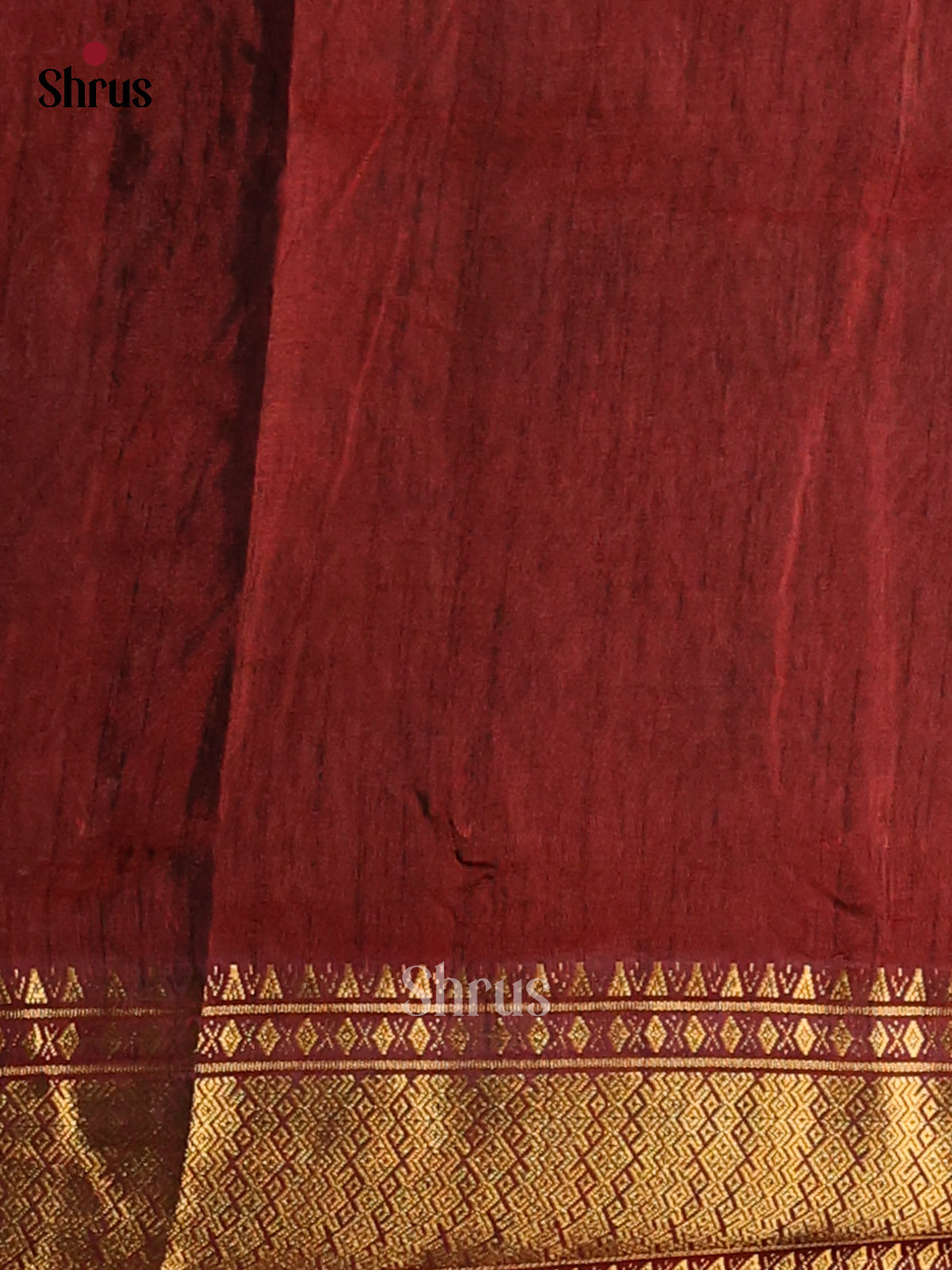 Red with Maroon - Semi Patola Saree - Shop on Shrus.com