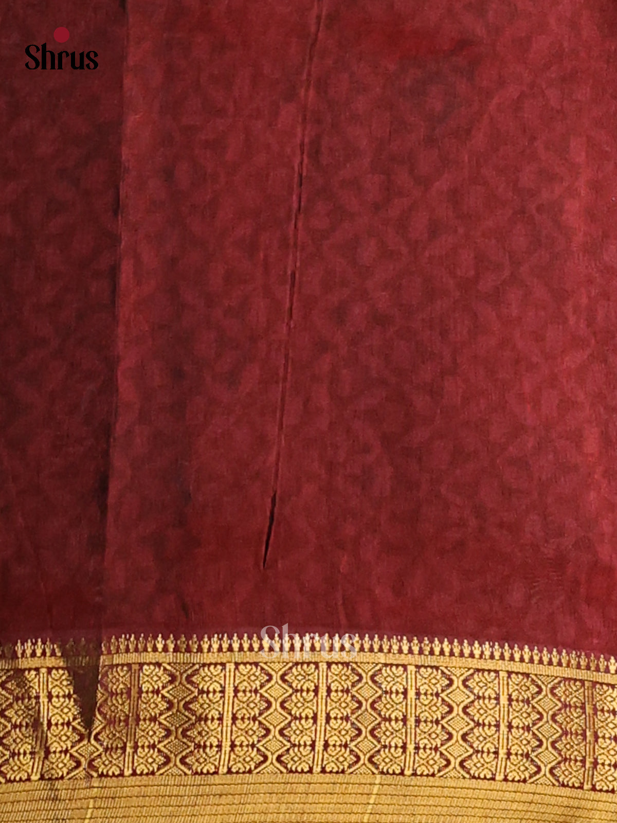 Red with Maroon - Semi Patola Saree - Shop on Shrus.com
