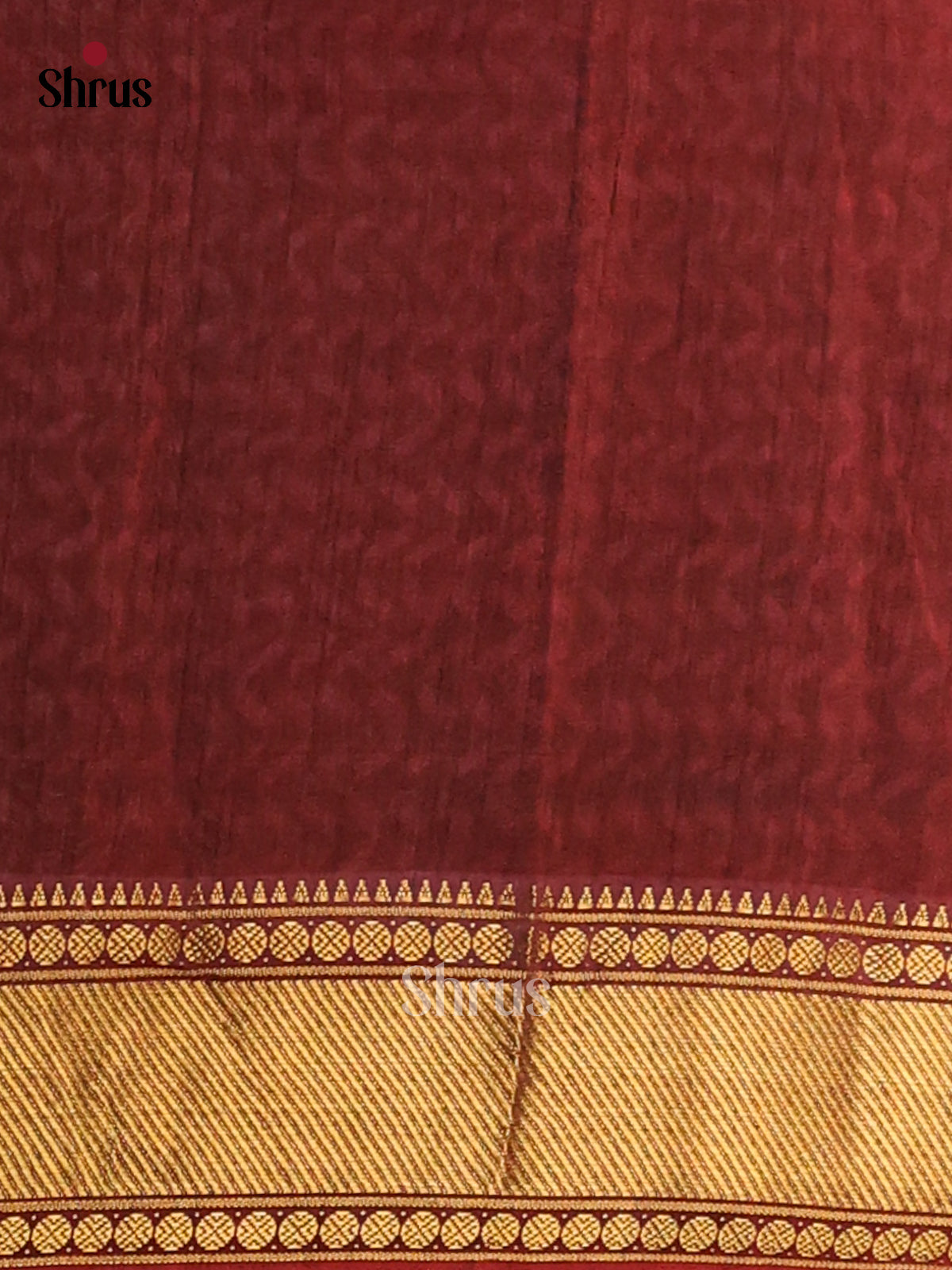 Red & Maroon - Semi Patola Saree - Shop on Shrus.com