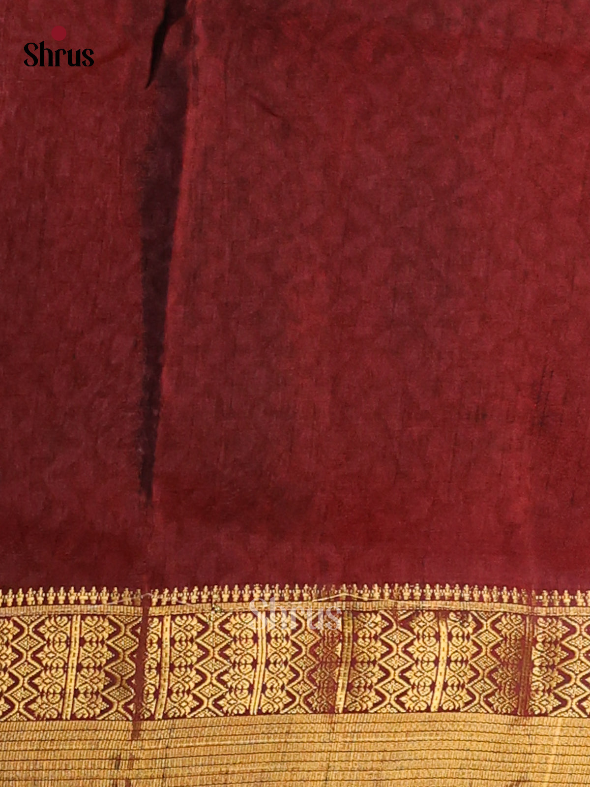 Red with Maroon - Semi Patola Saree - Shop on Shrus.com
