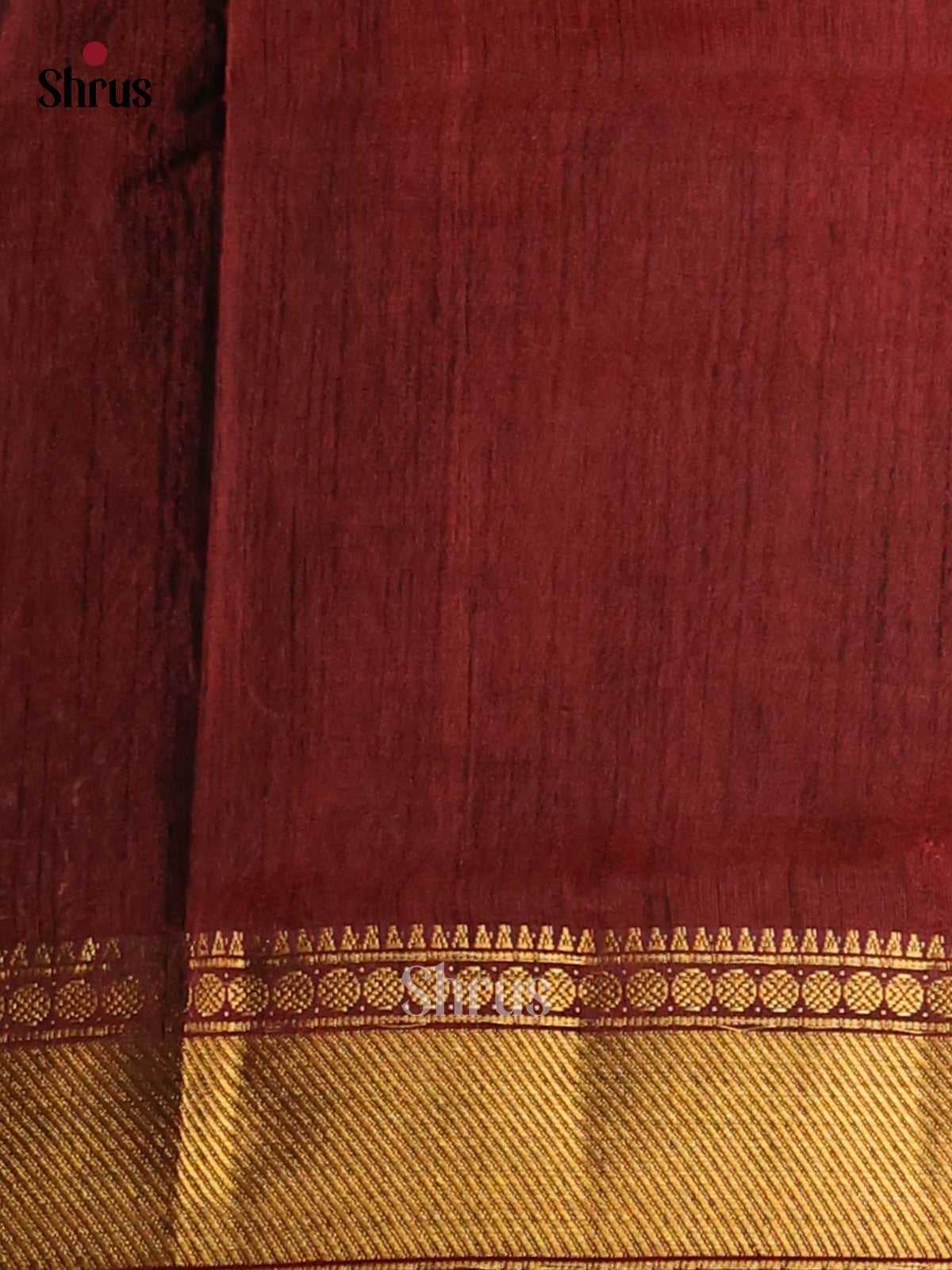 Red with Maroon - Semi Patola Saree - Shop on Shrus.com