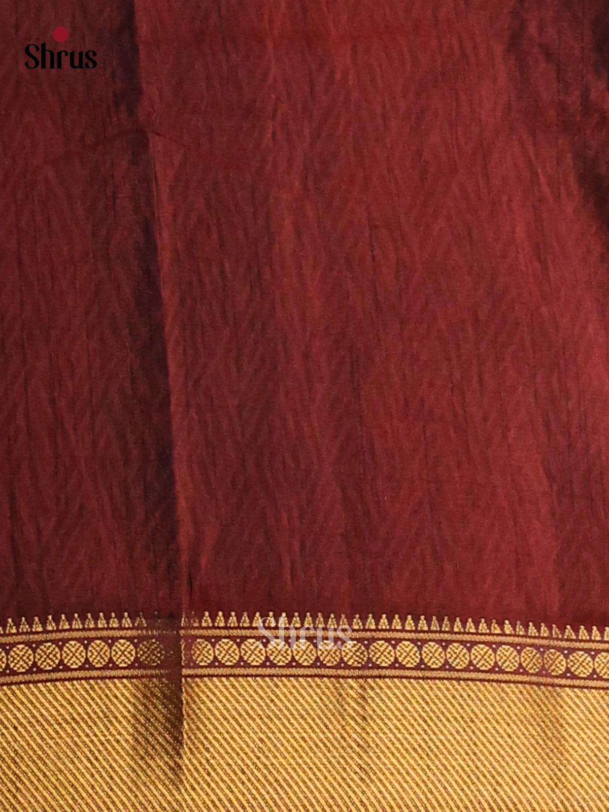 Red with Maroon - Semi Patola Saree - Shop on Shrus.com