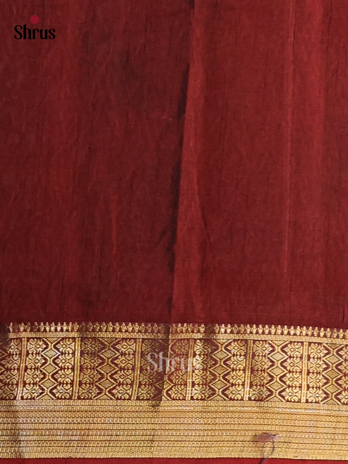 Red with Maroon - Semi Patola Saree - Shop on Shrus.com