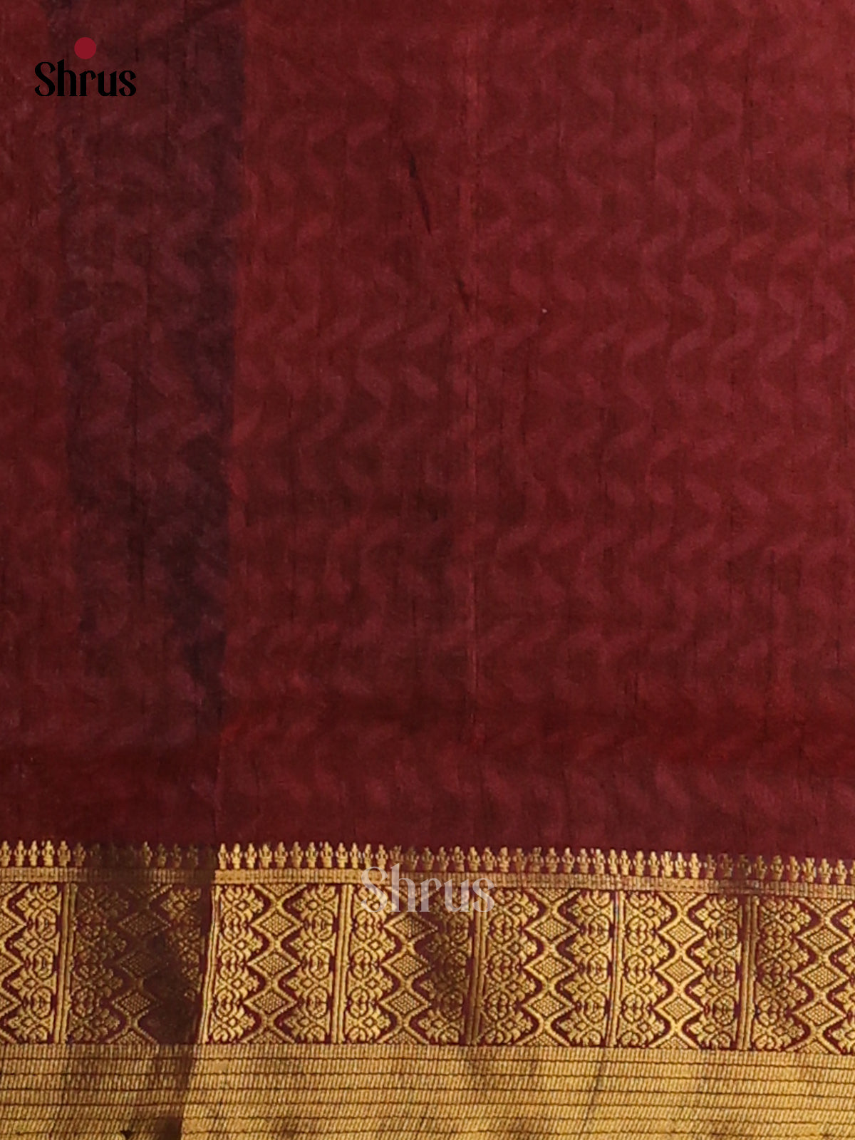 Red with Maroon - Semi Patola Saree - Shop on Shrus.com