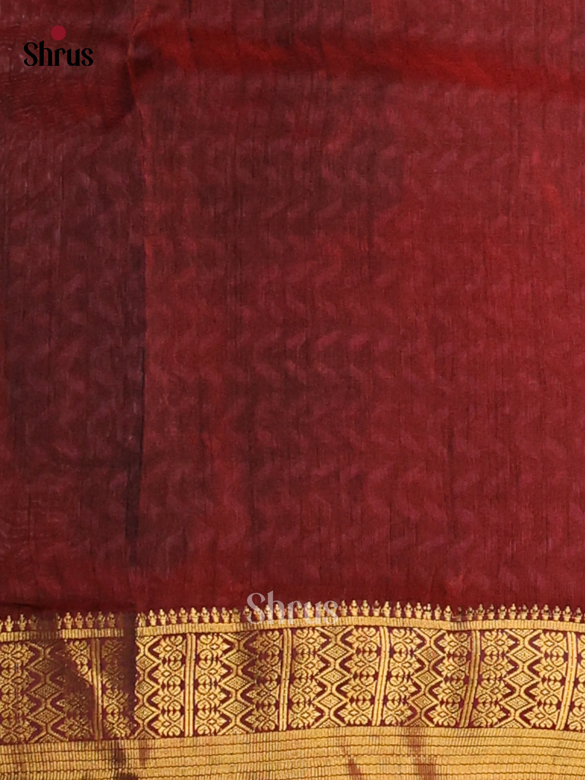 Red with Maroon - Semi Patola Saree - Shop on Shrus.com