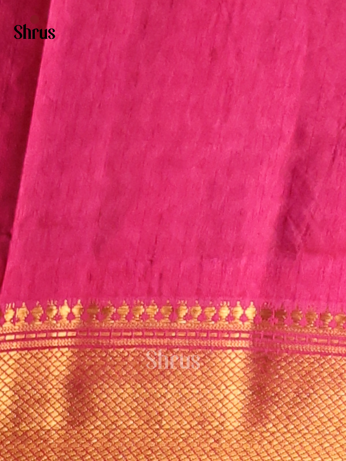 Purple with Pink- Semi Patola Saree - Shop on Shrus.com