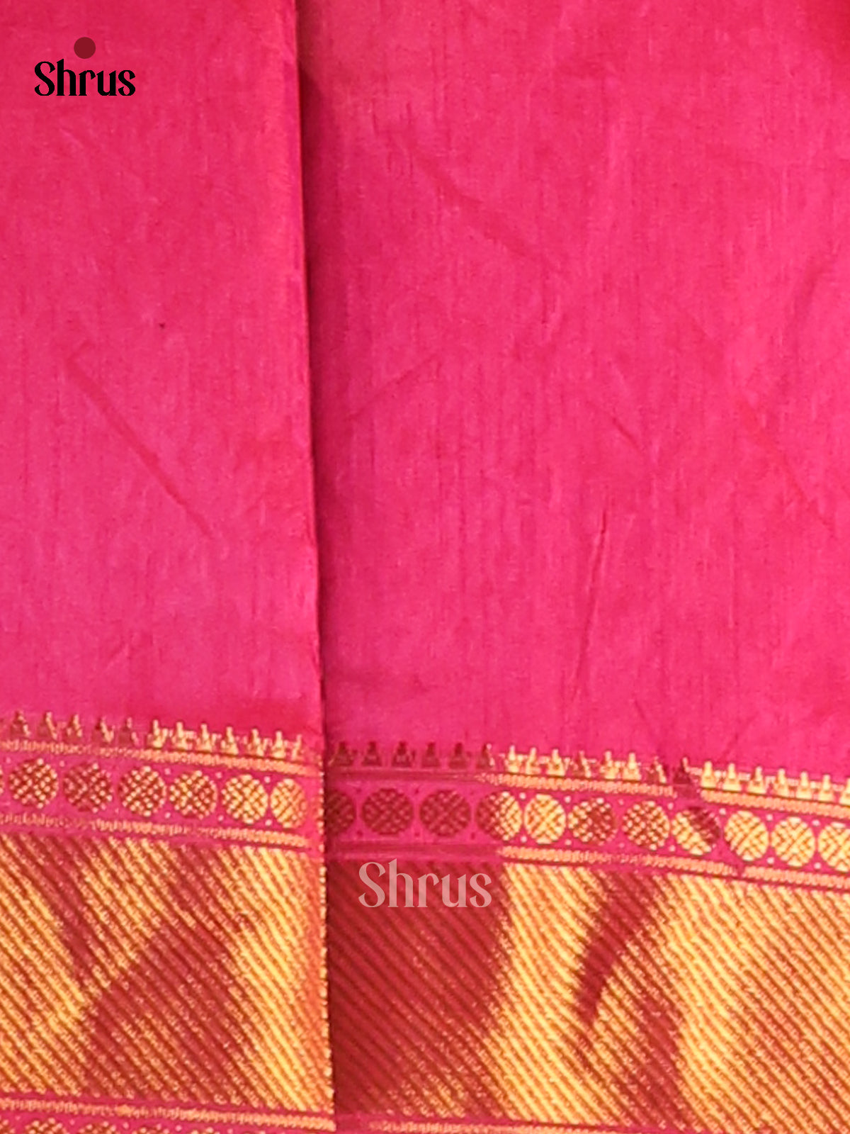Purple with Pink - Semi Patola Saree - Shop on Shrus.com