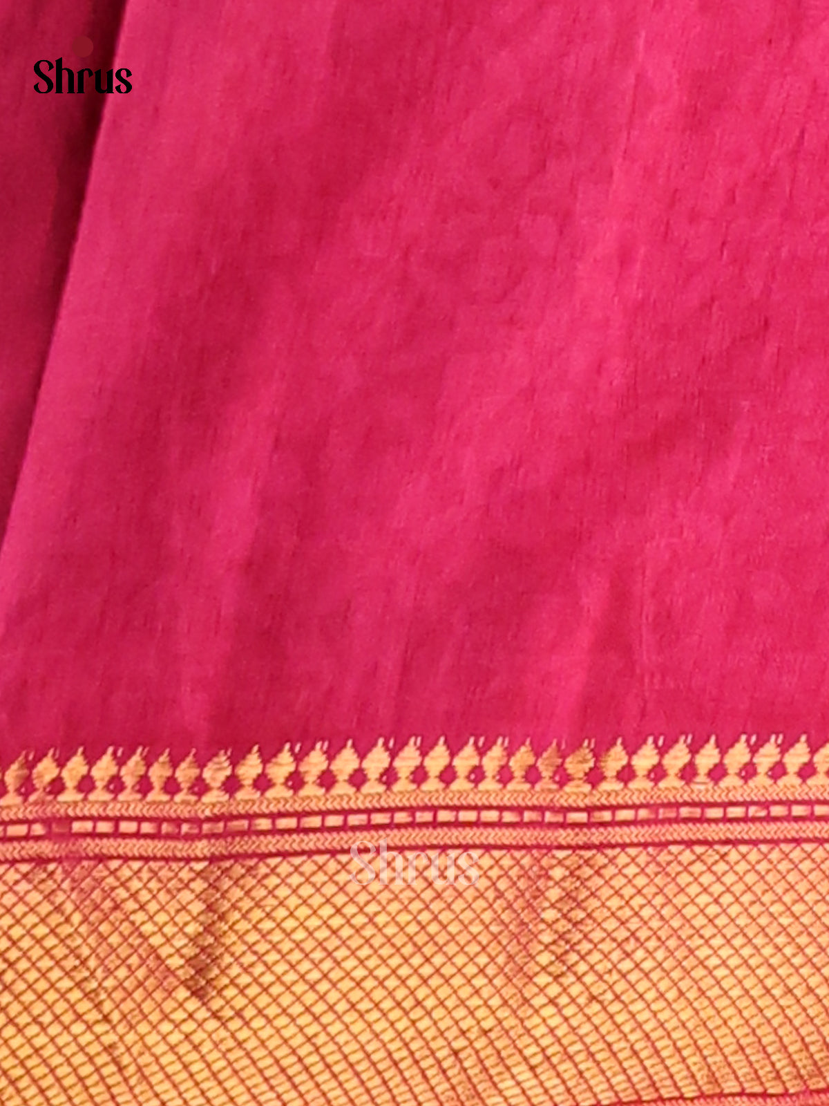 Purple with Pink- Semi Patola Saree - Shop on Shrus.com