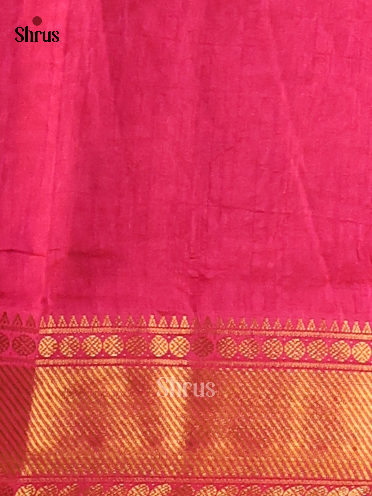 Purple with Pink- Semi Patola Saree - Shop on Shrus.com