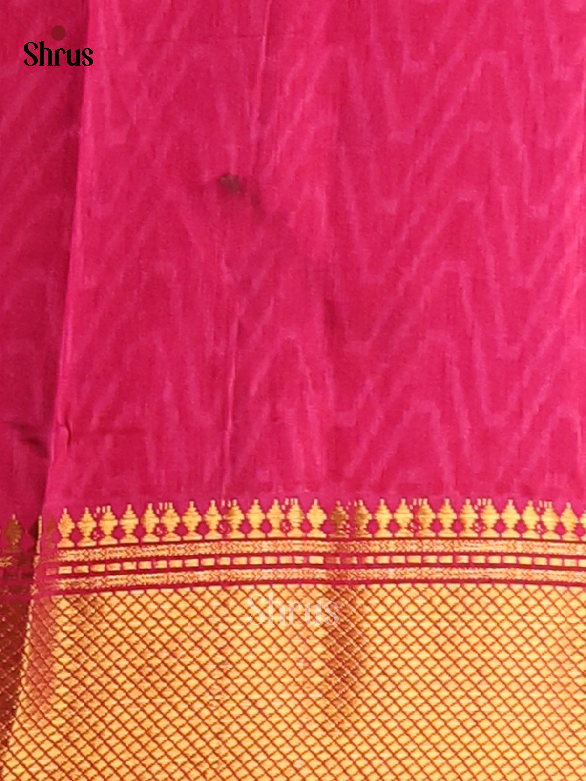 Purple with Pink- Semi Patola Saree - Shop on Shrus.com