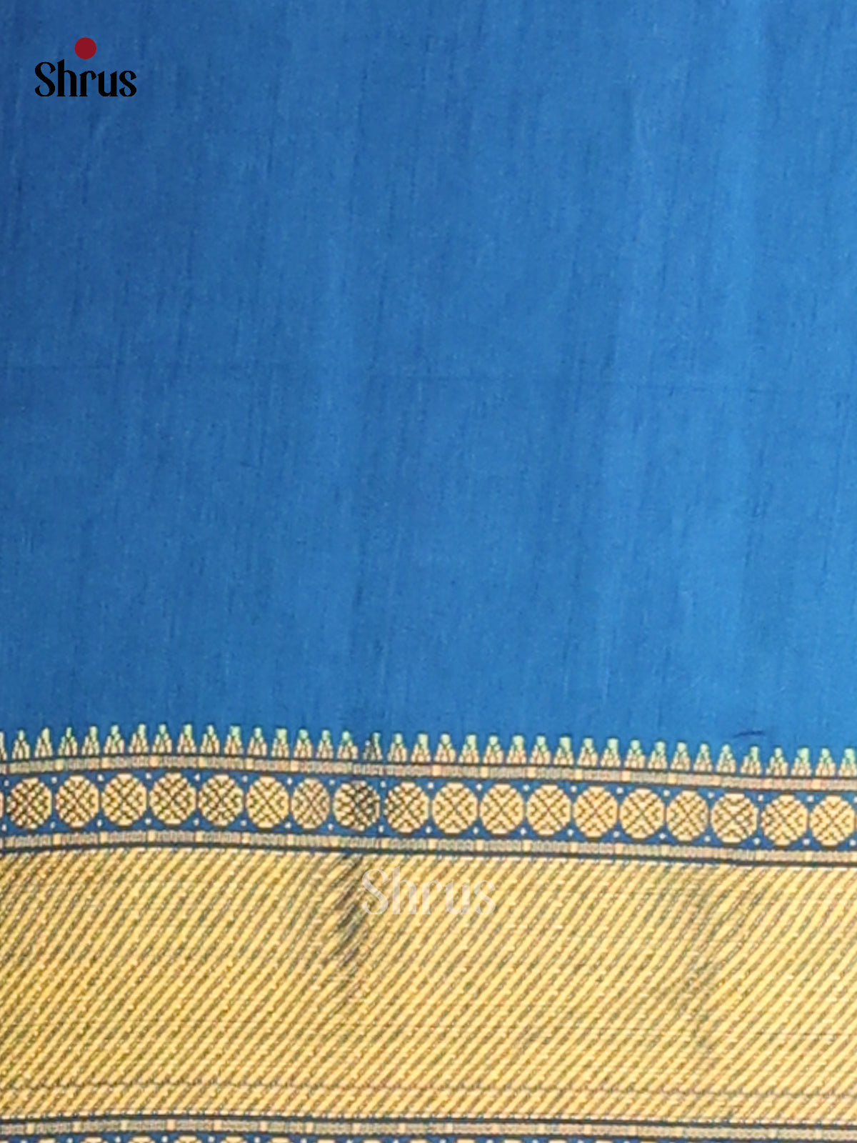 Blue- Semi Patola Saree - Shop on Shrus.com