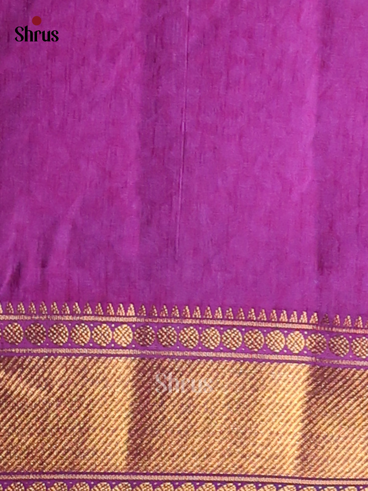 Blue with Purple- Semi Patola Saree - Shop on Shrus.com