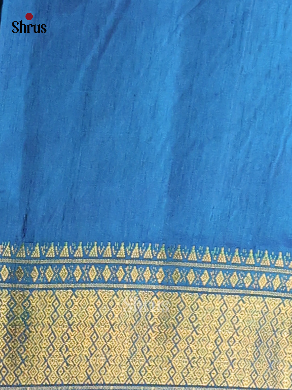Blue- Semi Patola Saree - Shop on Shrus.com