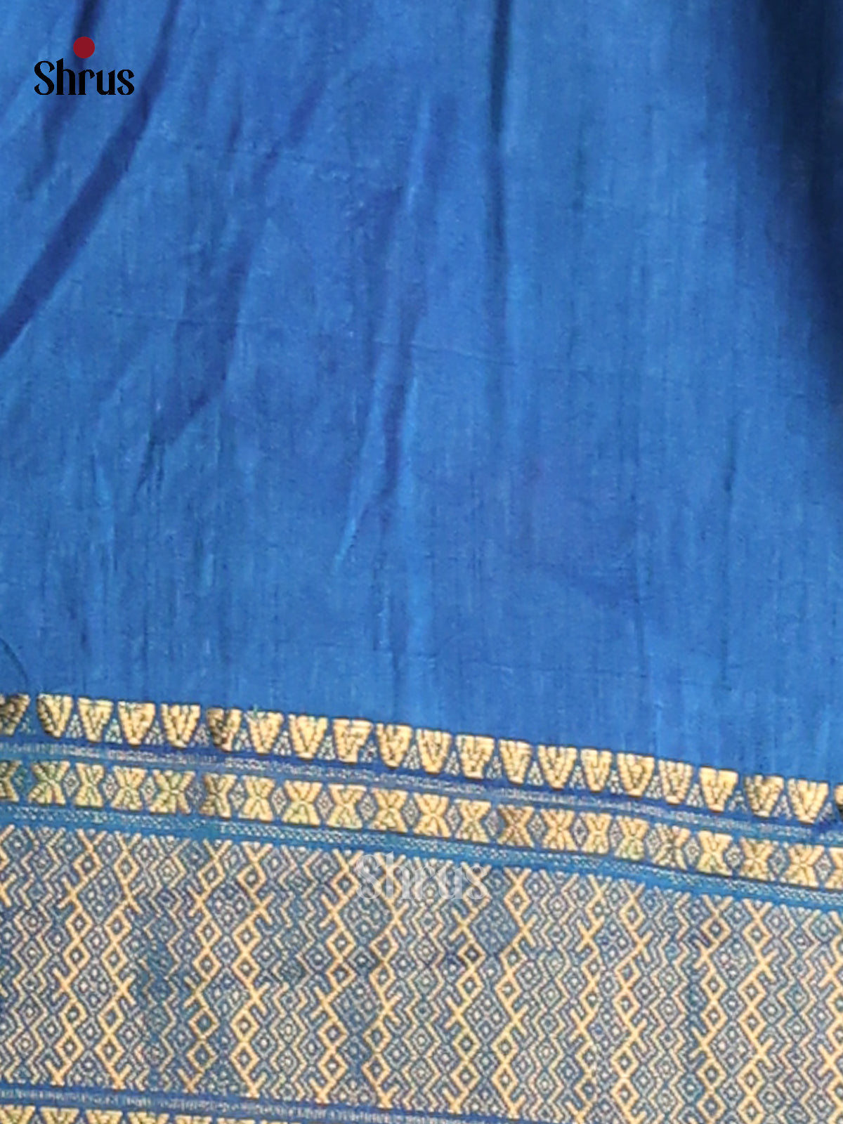 Blue - Semi Patola Saree - Shop on Shrus.com