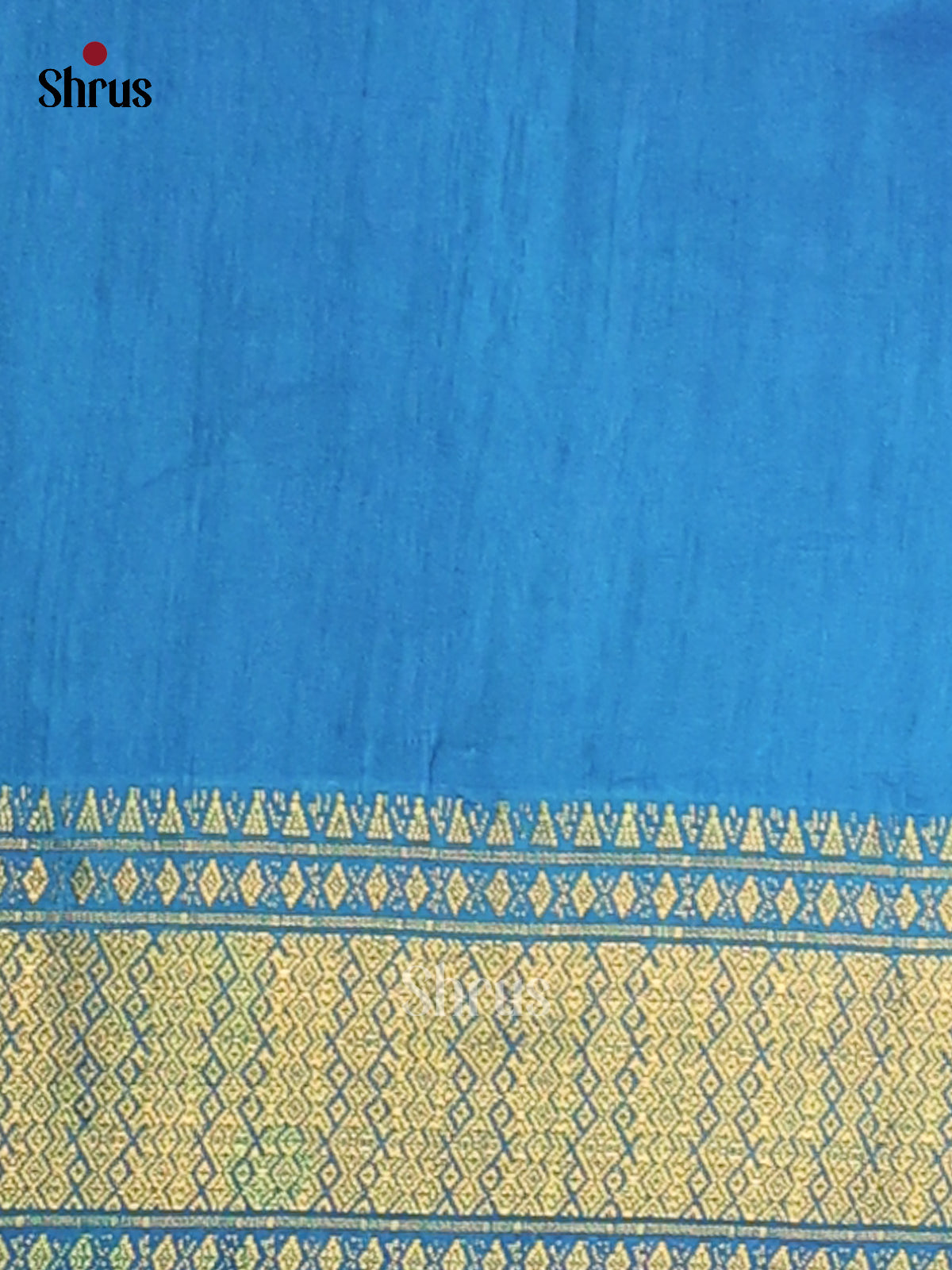 Blue - Semi Patola Saree - Shop on Shrus.com