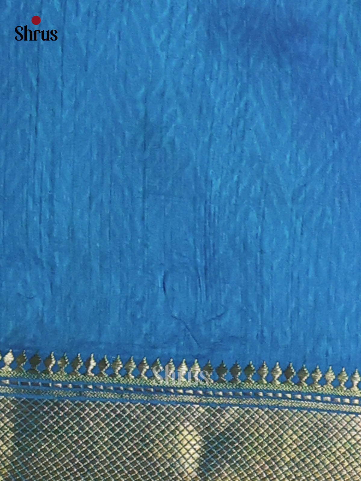 Midnight Blue & Blue - Semi Patola Saree - Shop on Shrus.com