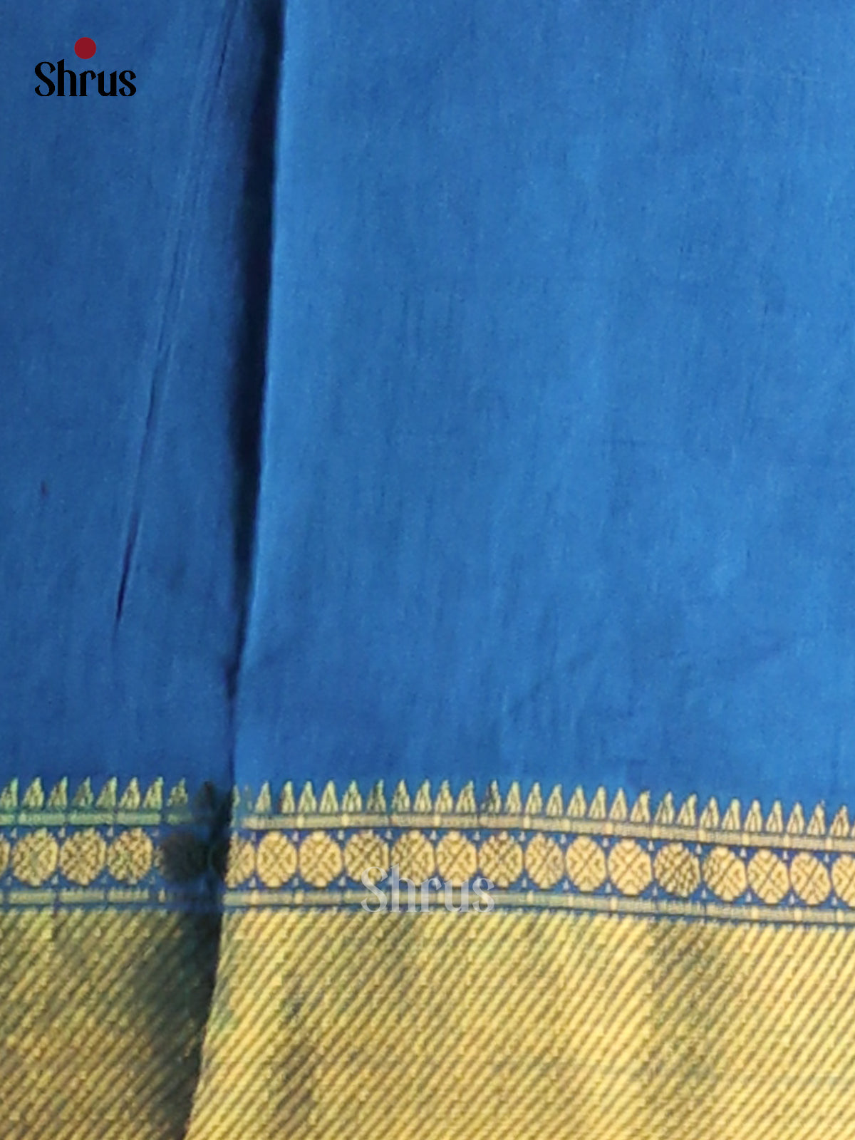 Dark Blue & Blue- Semi Patola Saree - Shop on Shrus.com