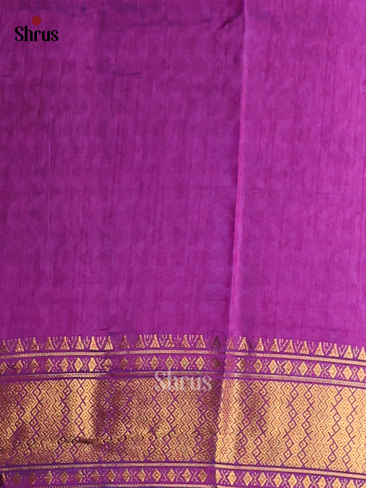 Blue & Purple - Semi Patola Saree - Shop on Shrus.com