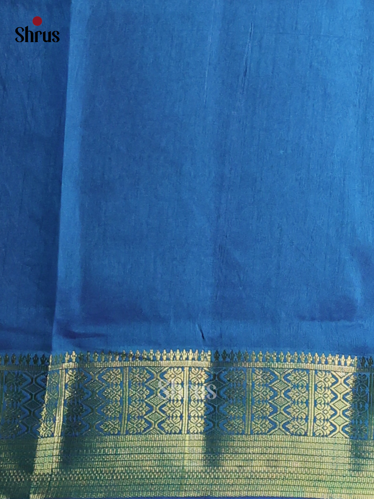 Blue with Teal- Semi Patola Saree - Shop on Shrus.com