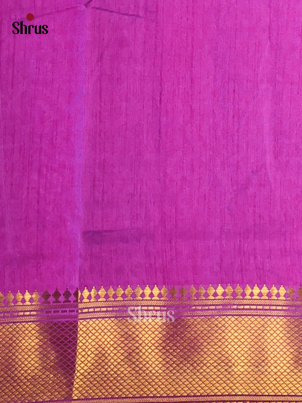 Blue & Purple - Semi Patola Saree - Shop on Shrus.com