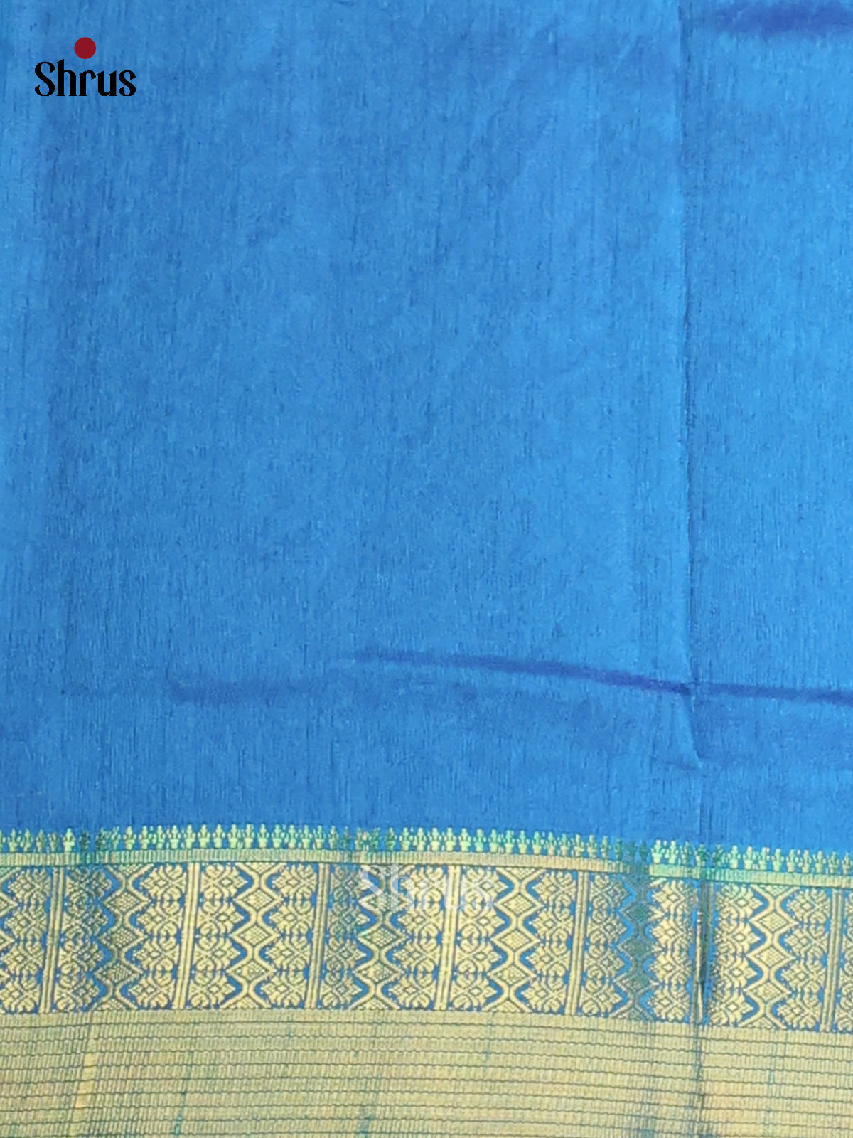 Blue & Teal - Semi Patola Saree - Shop on Shrus.com