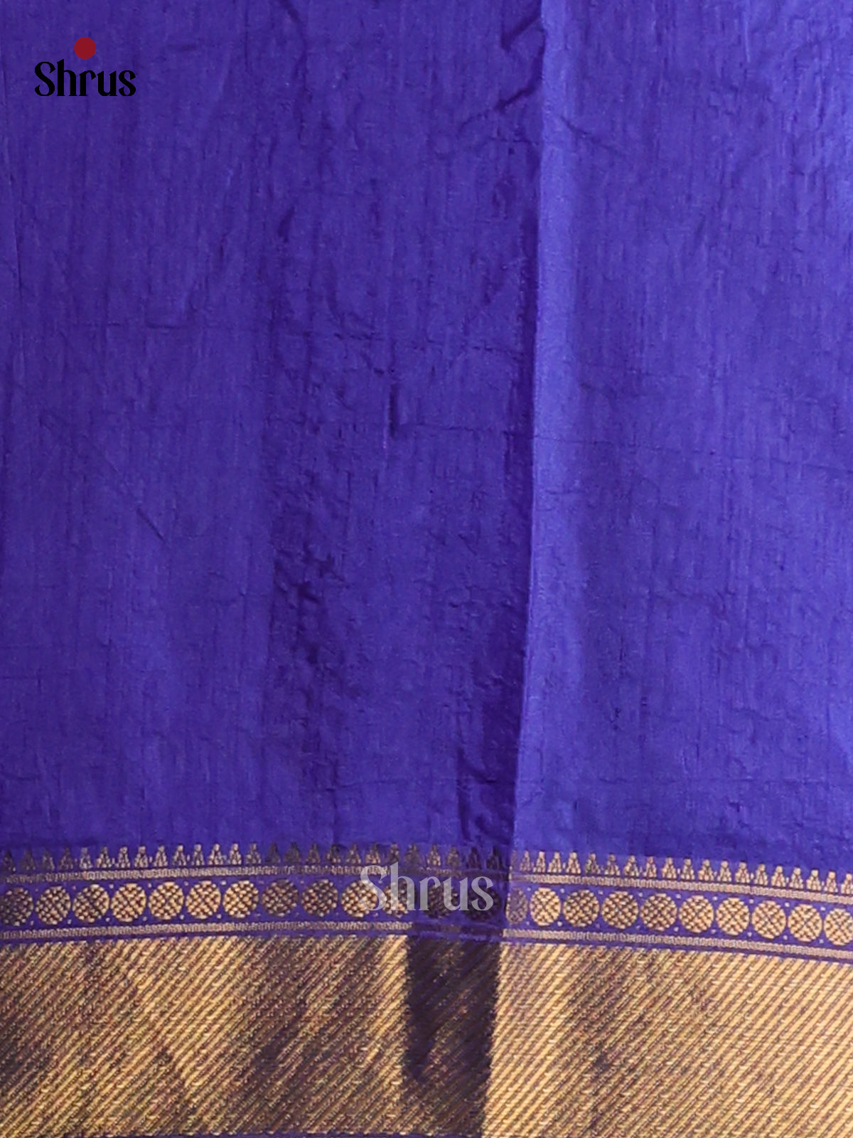 Purple & Blue - Semi Patola Saree - Shop on Shrus.com