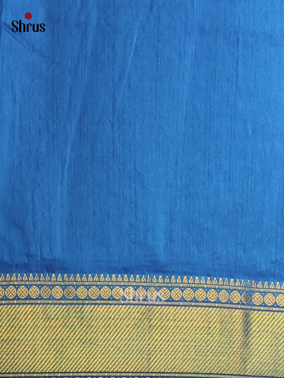 Blue & Teal - Semi Patola Saree - Shop on Shrus.com