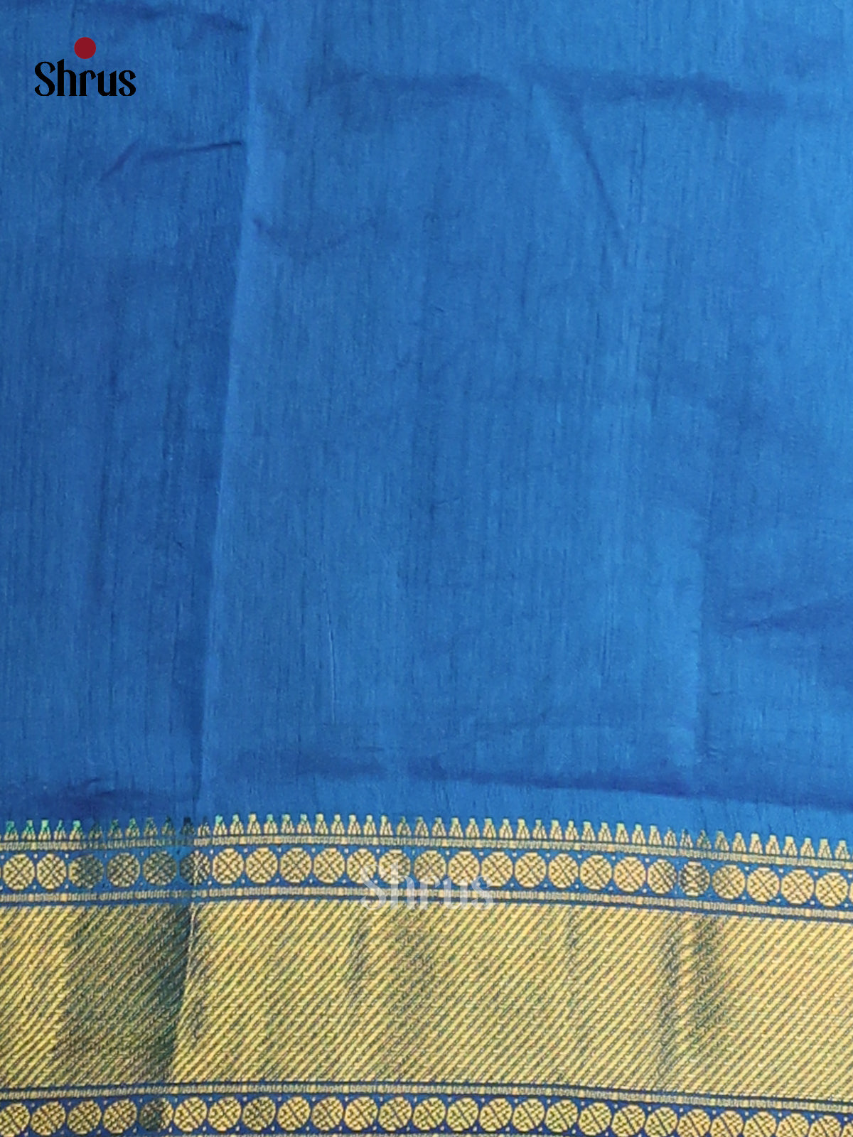 Blue- Semi Patola Saree - Shop on Shrus.com