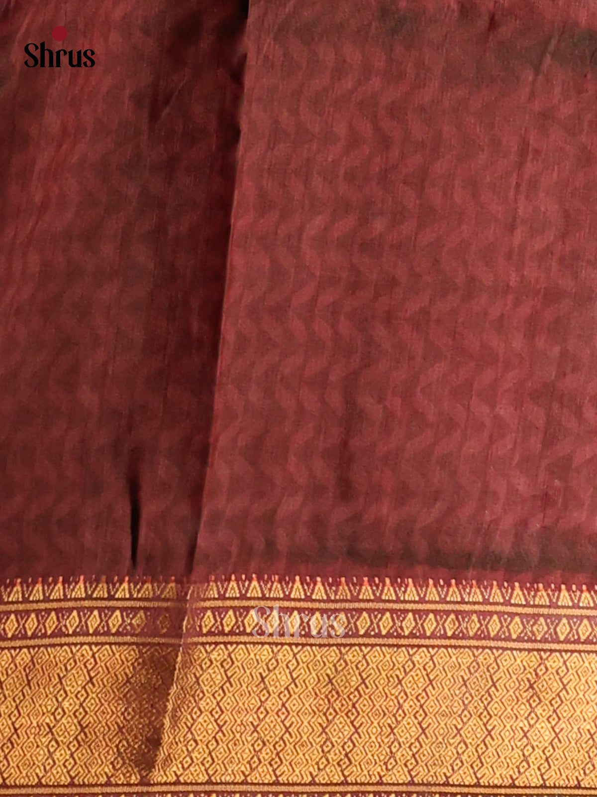 Green & Brown - Semi Patola Saree - Shop on Shrus.com
