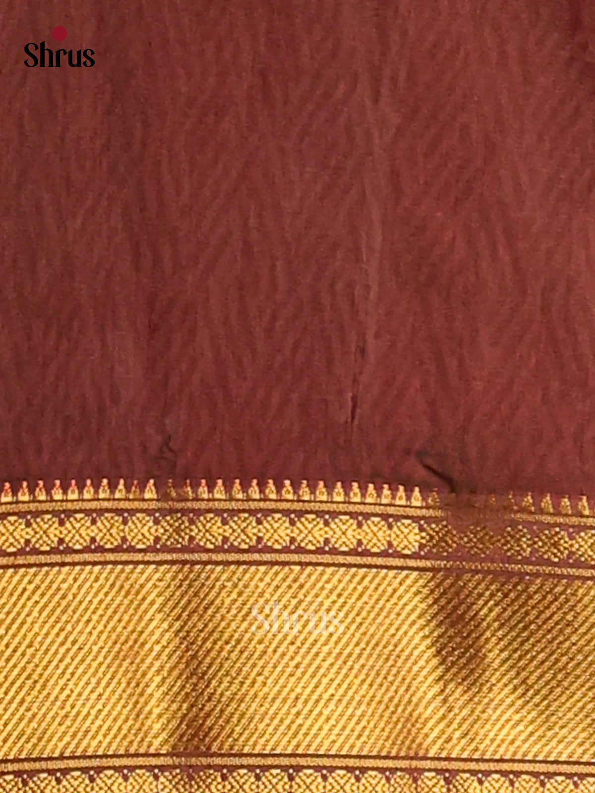 Green with Brown- Semi Patola Saree - Shop on Shrus.com