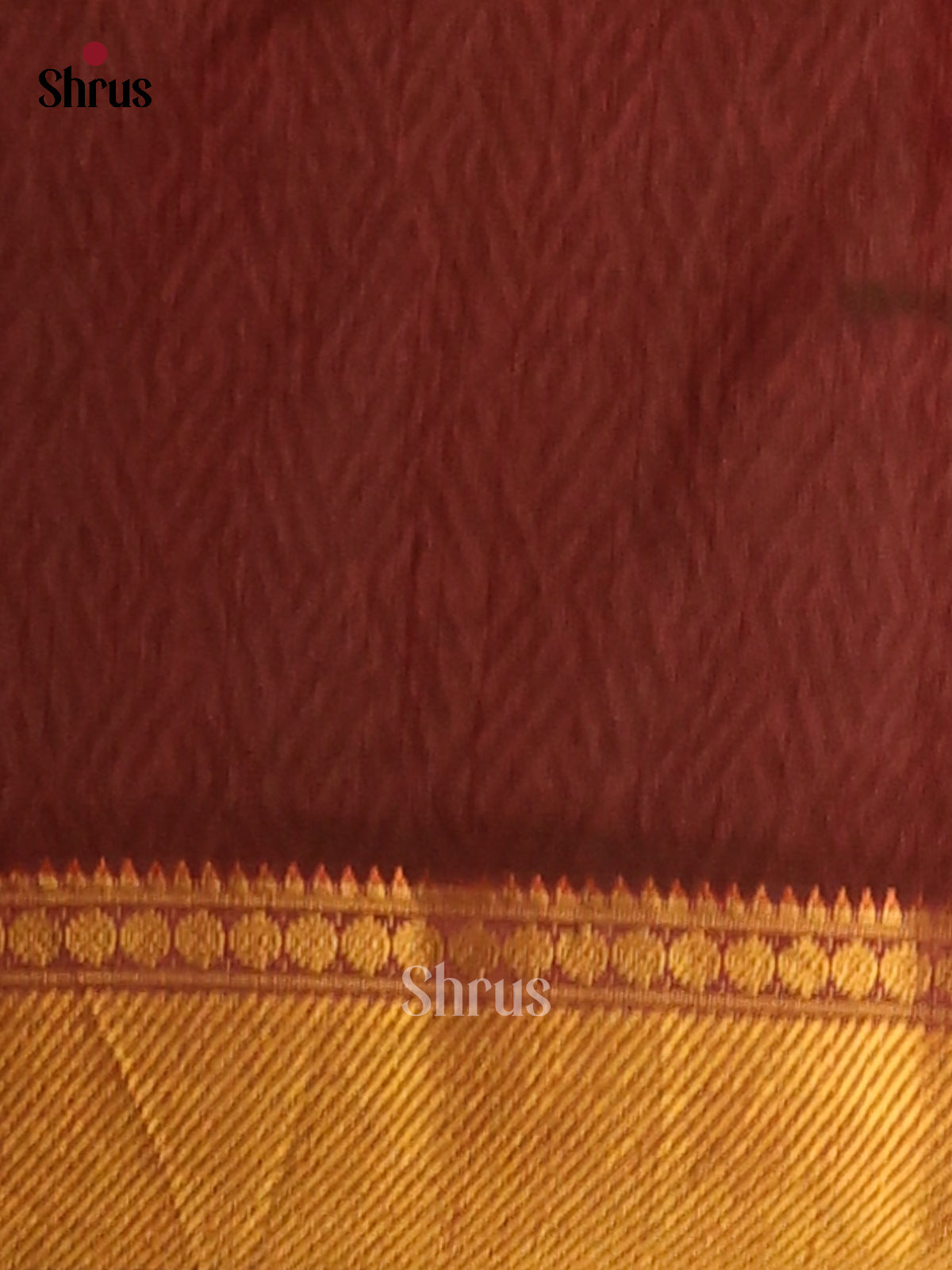 Green with Brown - Semi Patola Saree - Shop on Shrus.com