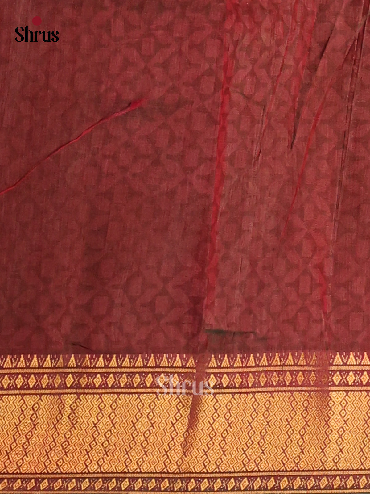 Green with Brown - Semi Patola Saree - Shop on Shrus.com