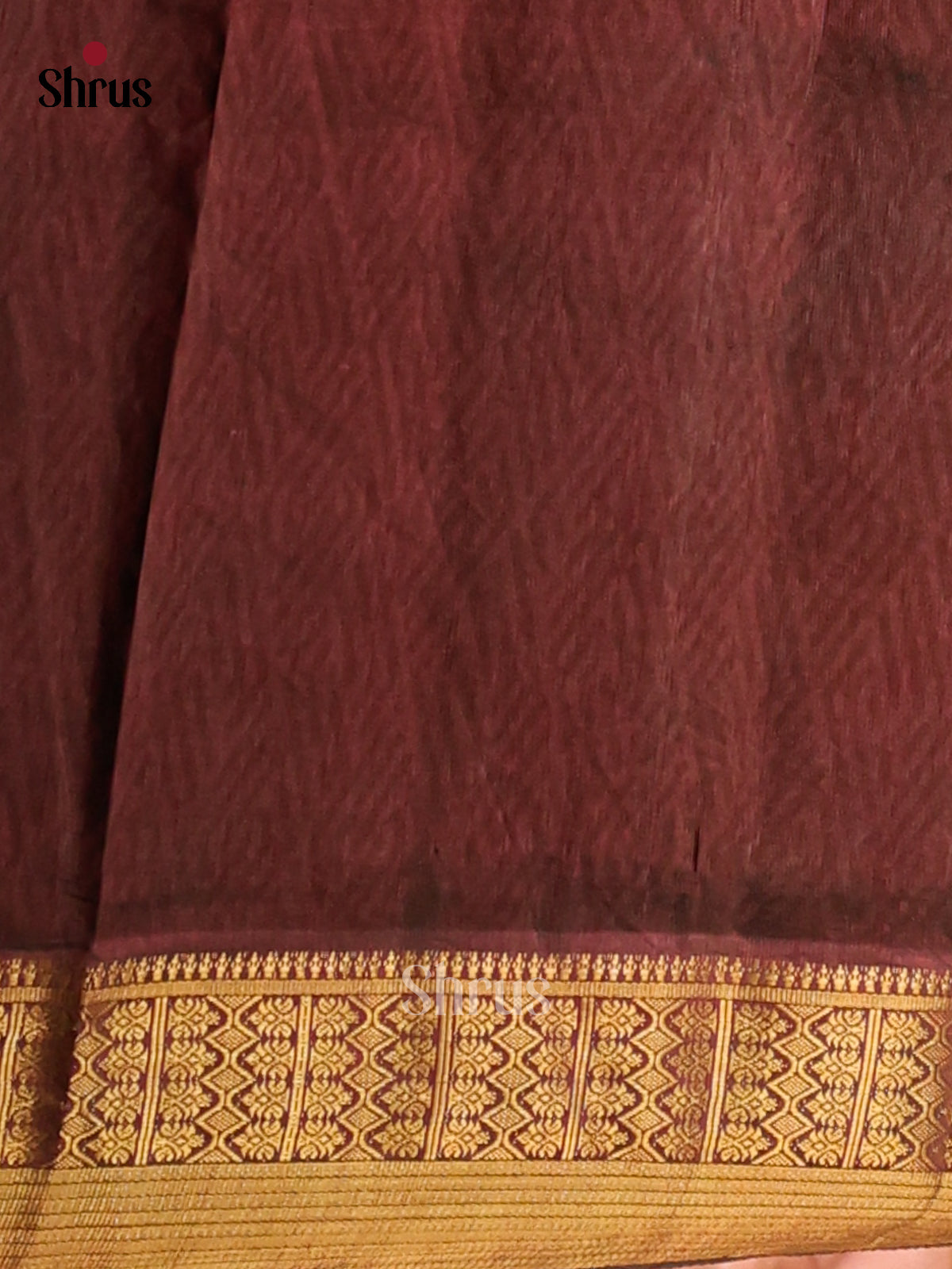 Green with Brown- Semi Patola Saree - Shop on Shrus.com