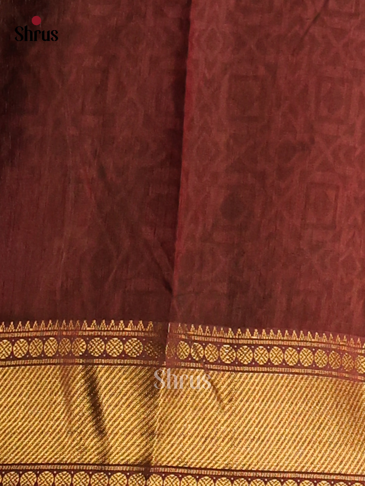 Green with Brown - Semi Patola Saree - Shop on Shrus.com