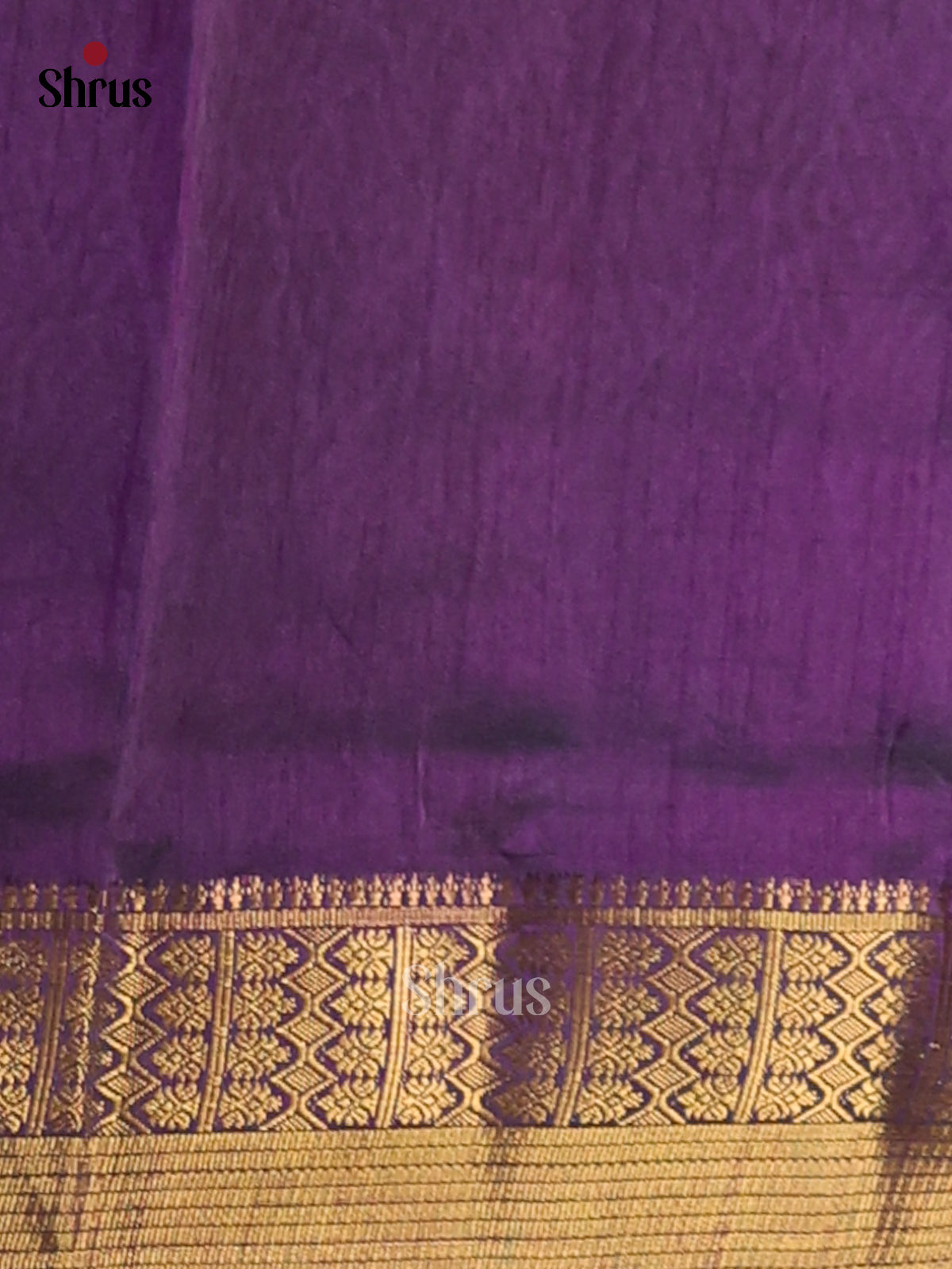 Blue with purple - Semi Patola Saree - Shop on Shrus.com