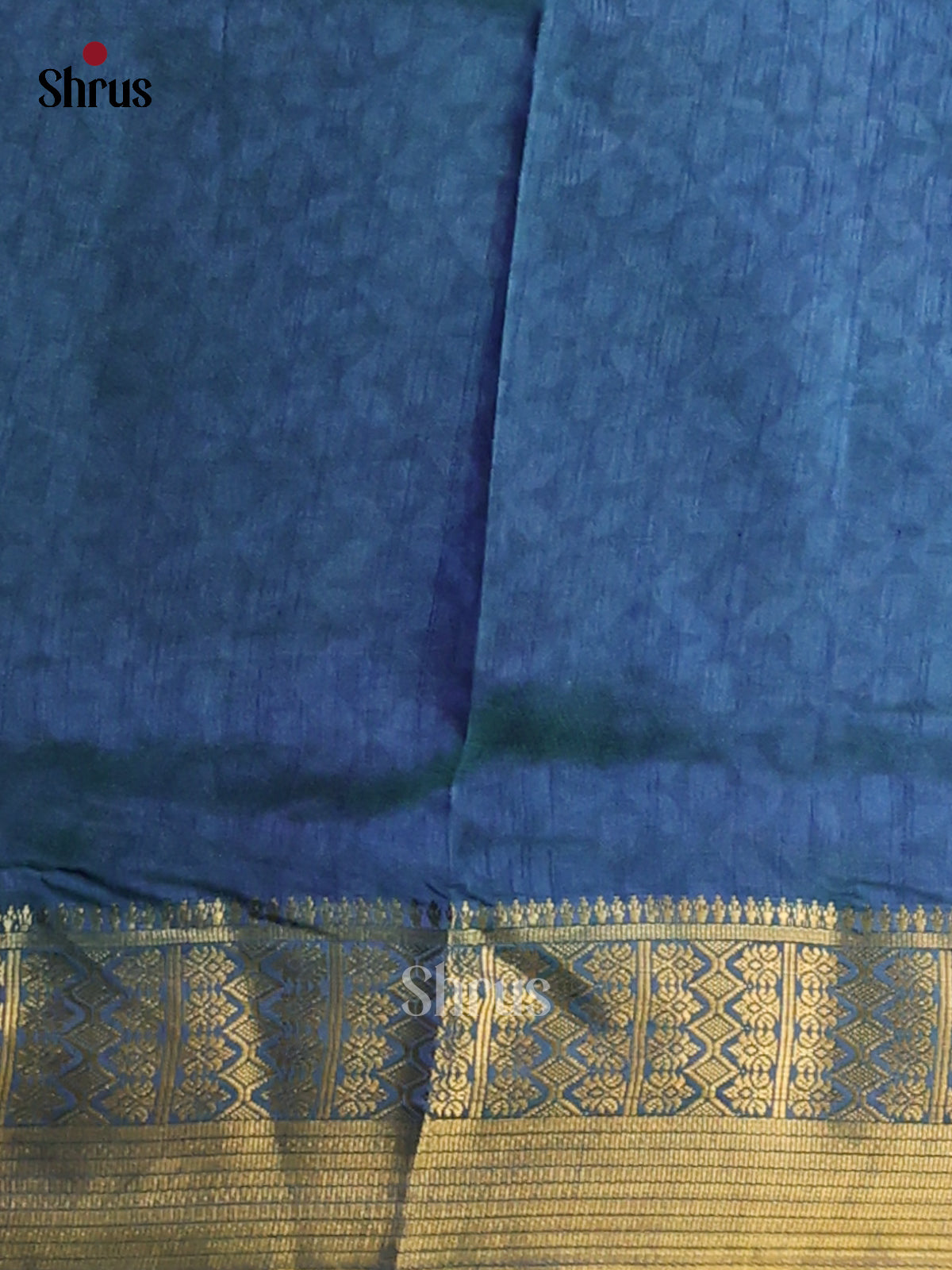 Green with Blue- Semi Patola Saree - Shop on Shrus.com
