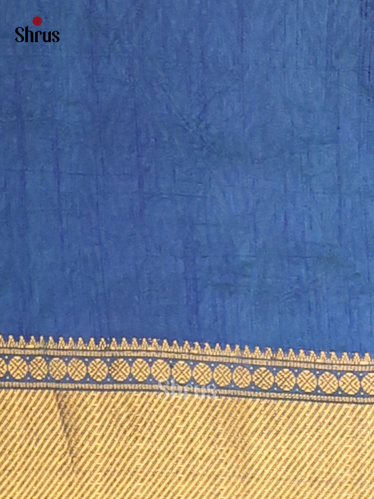 Green with Blue - Semi Patola Saree - Shop on Shrus.com