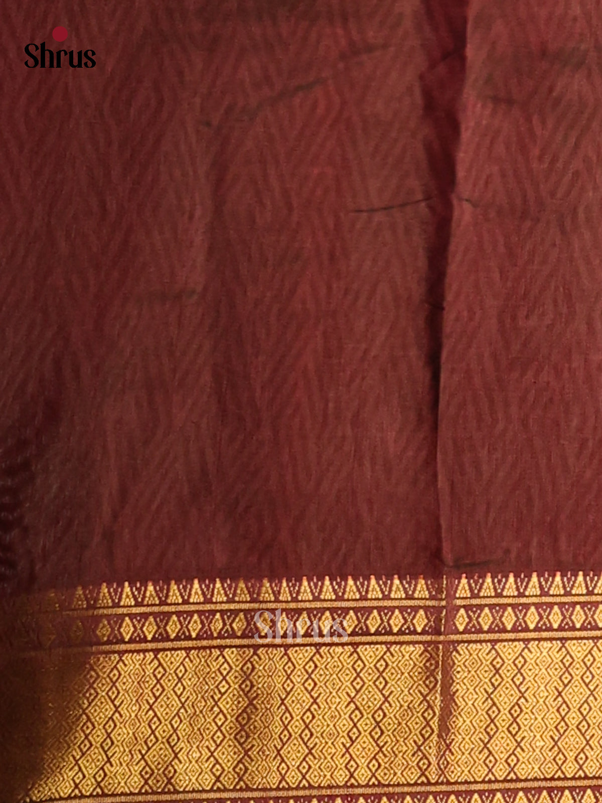 Green with Brown- Semi Patola Saree - Shop on Shrus.com