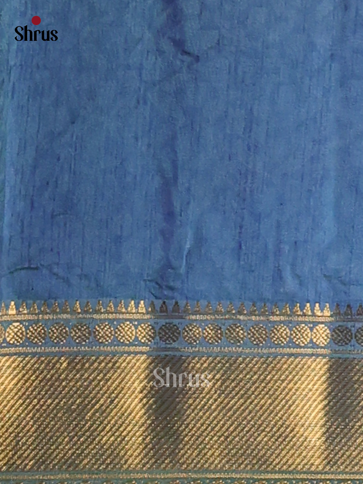 Green with Blue - Semi Patola Saree - Shop on Shrus.com