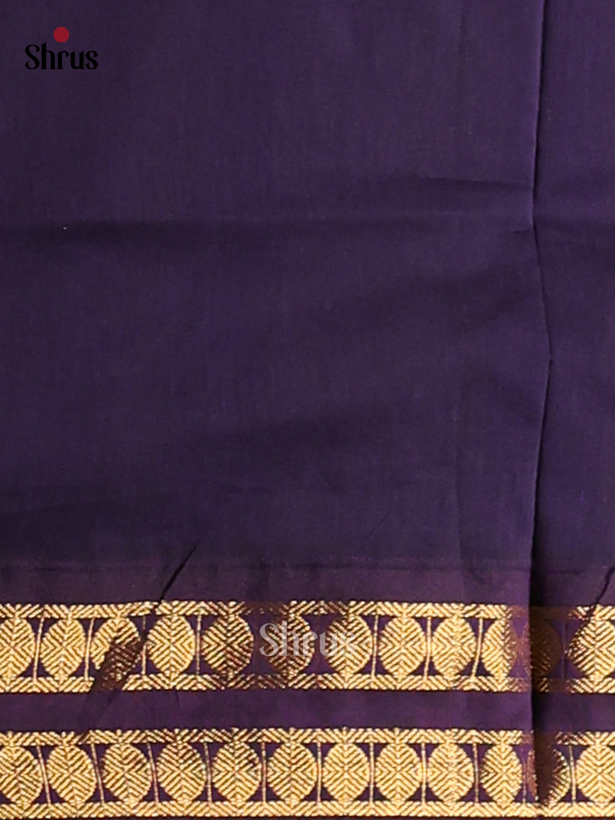 Grey Kalyani Cotton Saree With Thread Buttas & Blue Zari Woven Border - Shop on Shrus.com