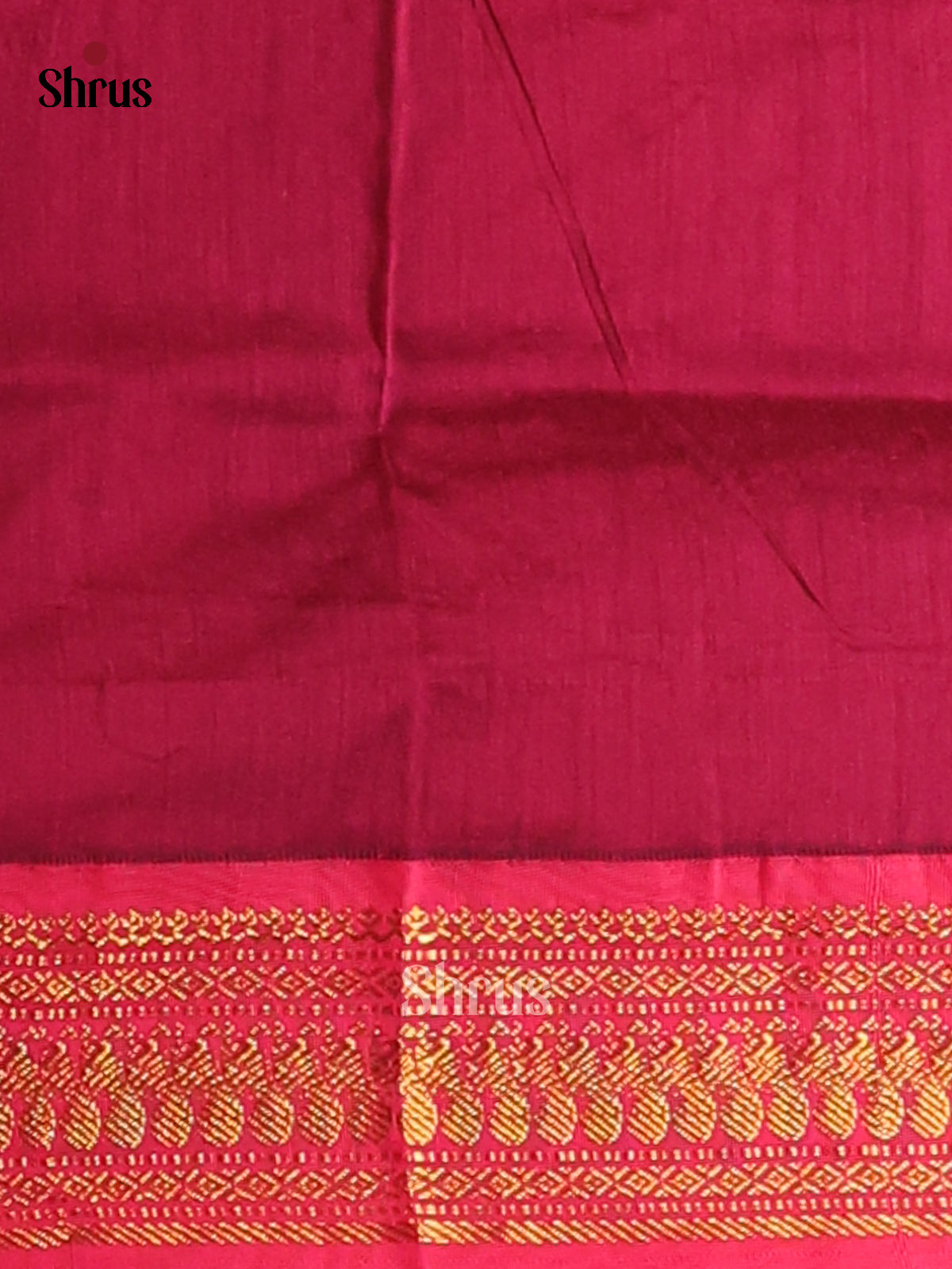 Classy Blue Kalyani Cotton Saree with Maroon Zari Border & Pallu - Shop on Shrus.com