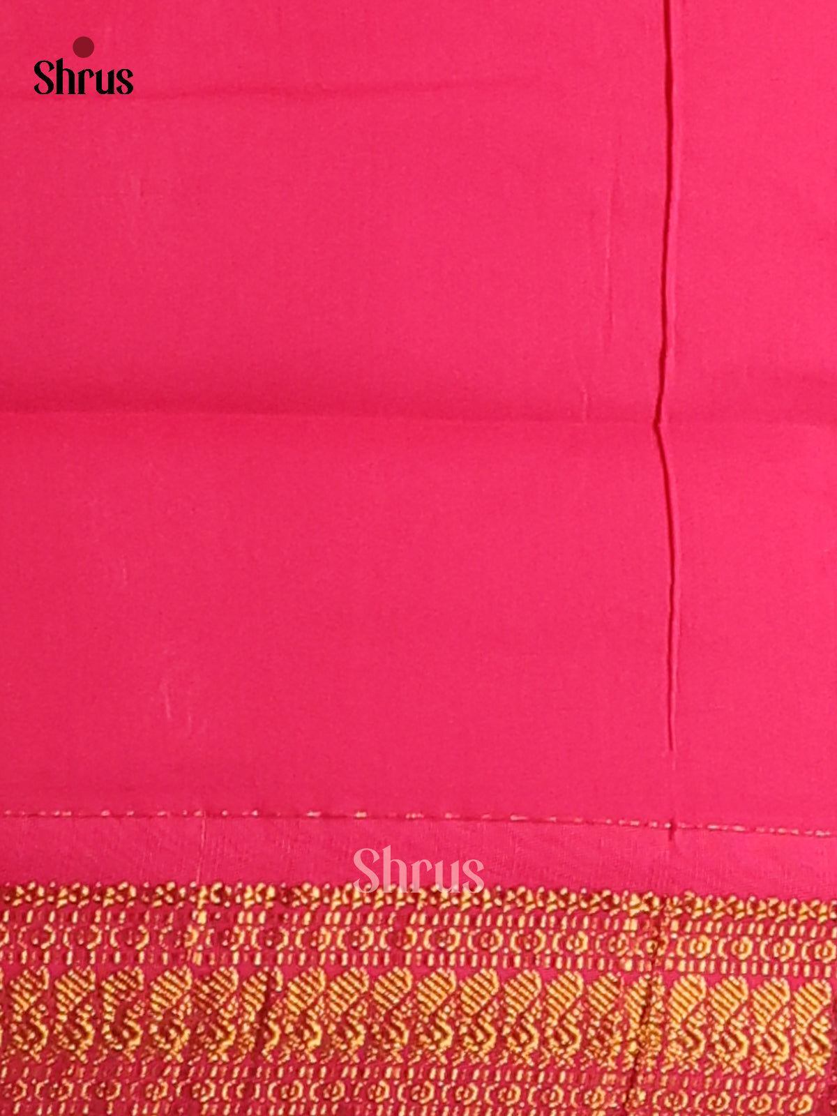 Chic Violet Kalyani Cotton Saree with Pink Zari Pallu & Border - Shop on Shrus.com