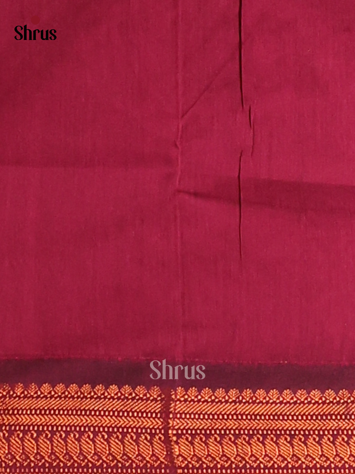 Enchanting Beige Kalyani Cotton Saree with Maroon Zari Border & Pallu - Shop on Shrus.com
